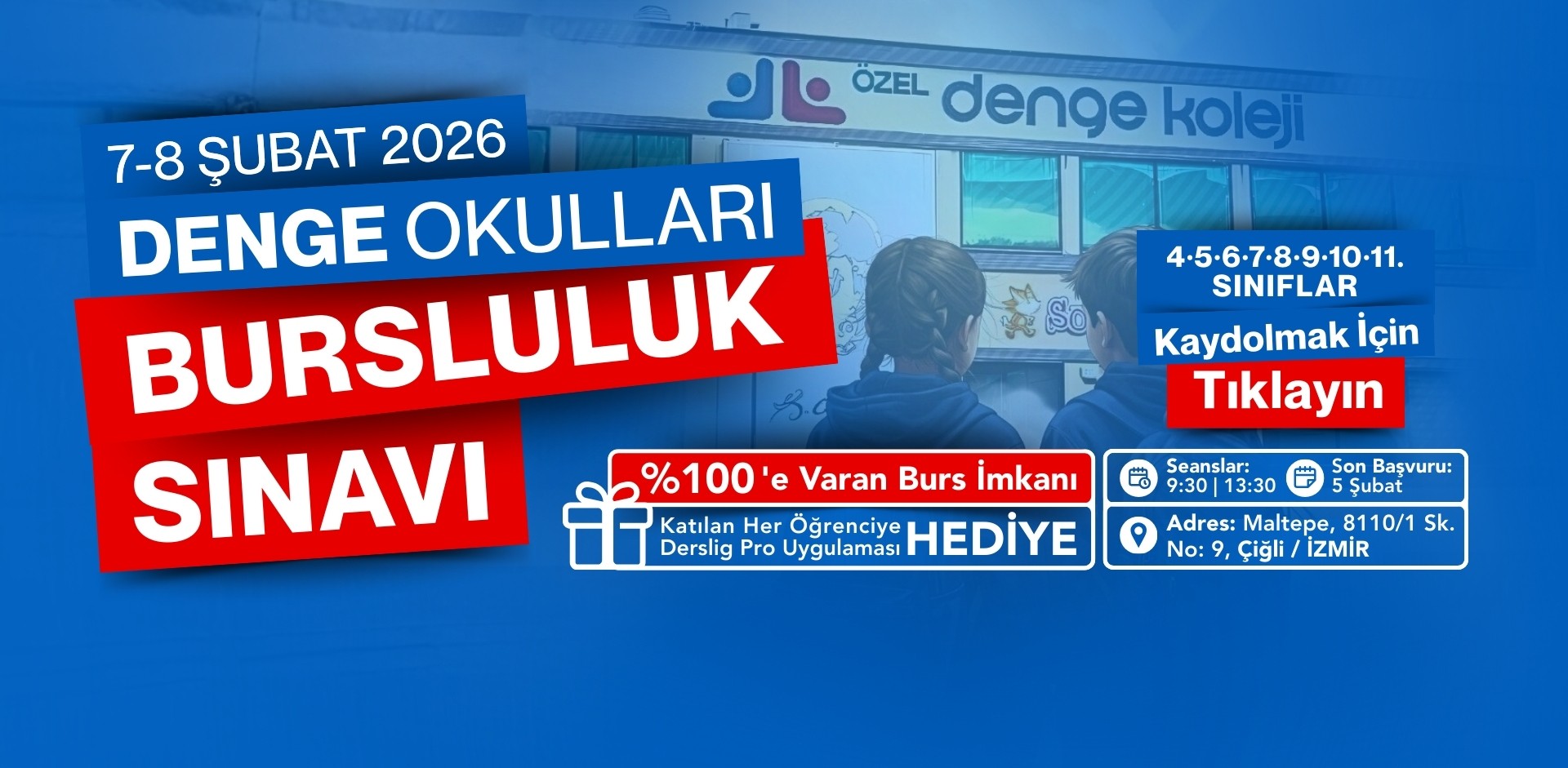 4. 5. 6. 7. 8. 9. 10. ve 11. Sınıflar İçin Bursluluk Sınavı